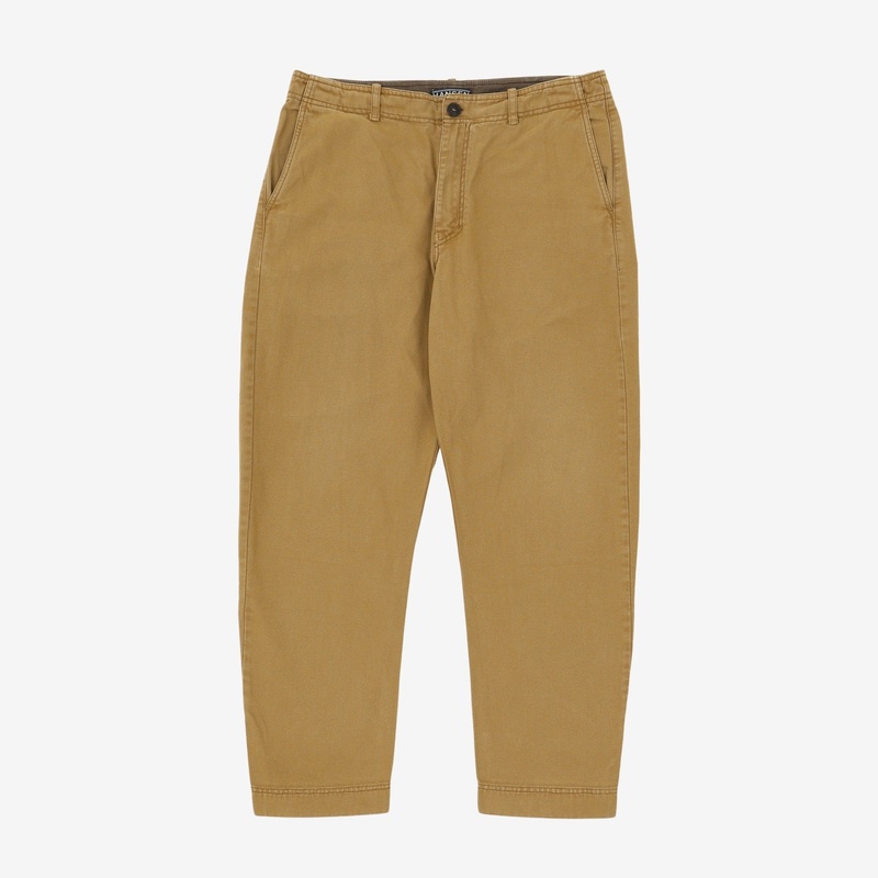 Straight Leg Trouser L Brown