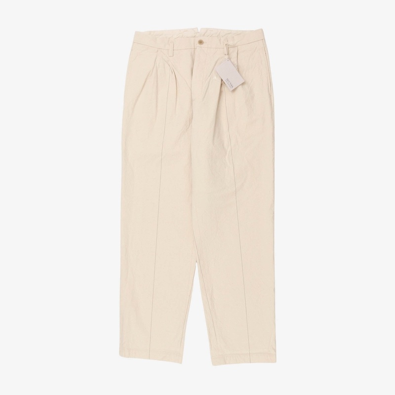 Striped Canvas Trousers (32W x 32.5L) L Ecru