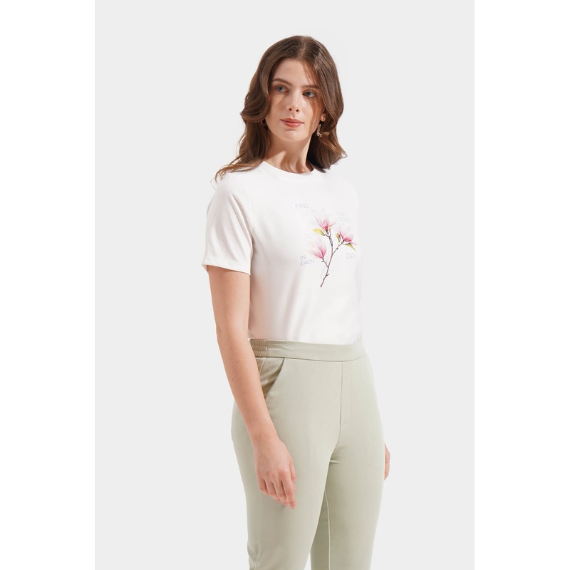 Graceful Gaze Retreat Tee Off White Extra Small