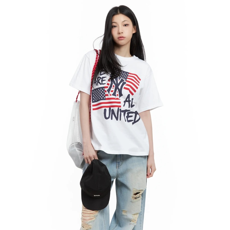 Skater Graphic Oversized Tee CU530 White M/L