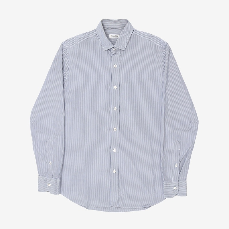 Striped Classic Shirt 15 3/4 Blue