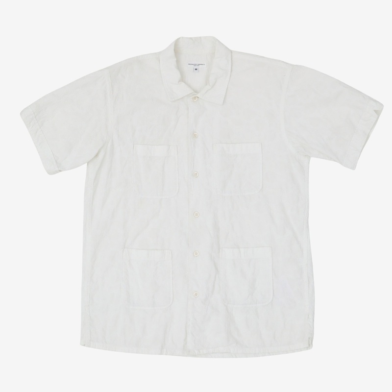 SS Embroidered Shirt M White