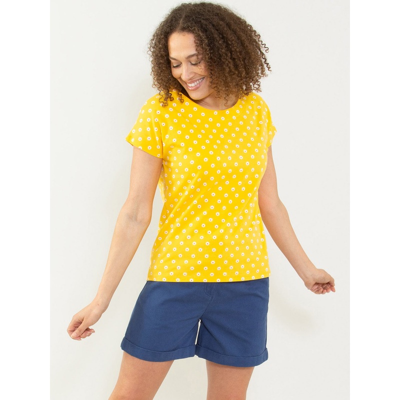 Alum jersey top polka daisy 6
