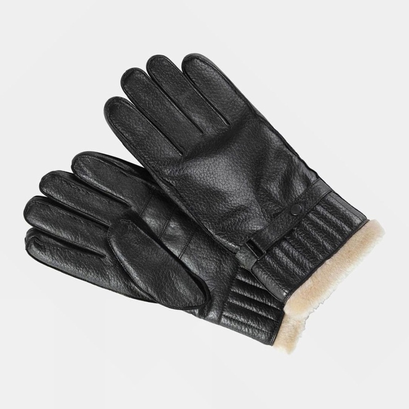Barbour Mens Leather Utility Gloves