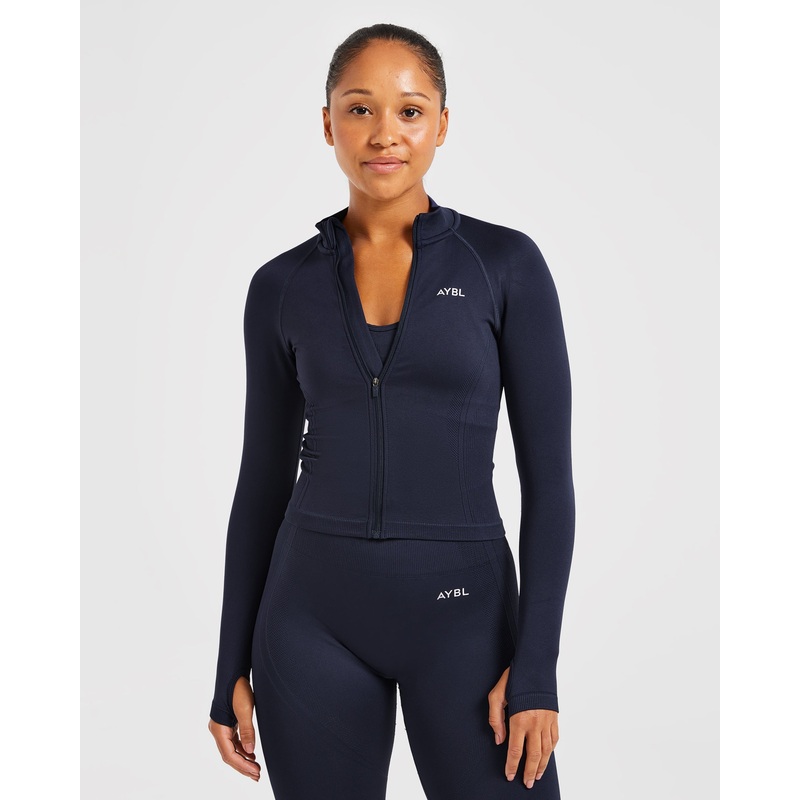 Balance V3 Seamless Zip Jacket – Navy XS