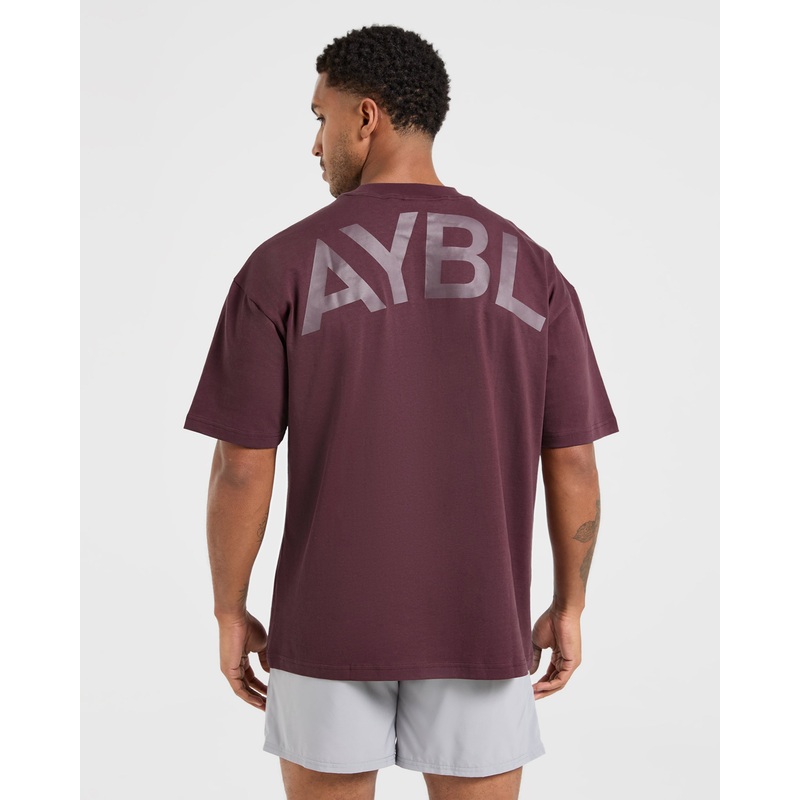 Essential Oversized T Shirt – Dusty Plum XS