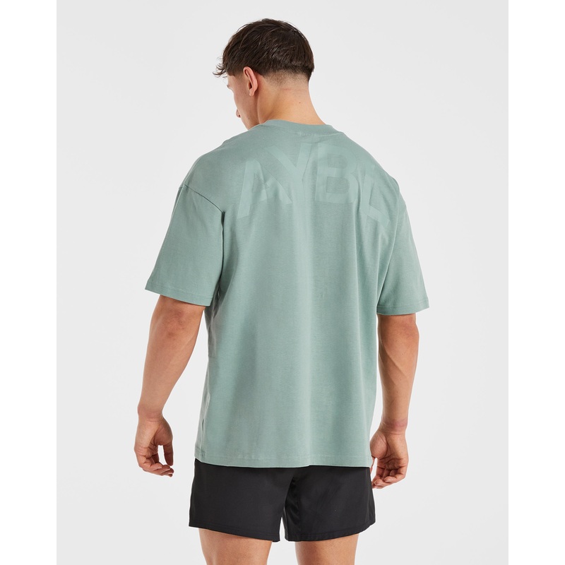Essential Oversized T Shirt – Slate Green XS