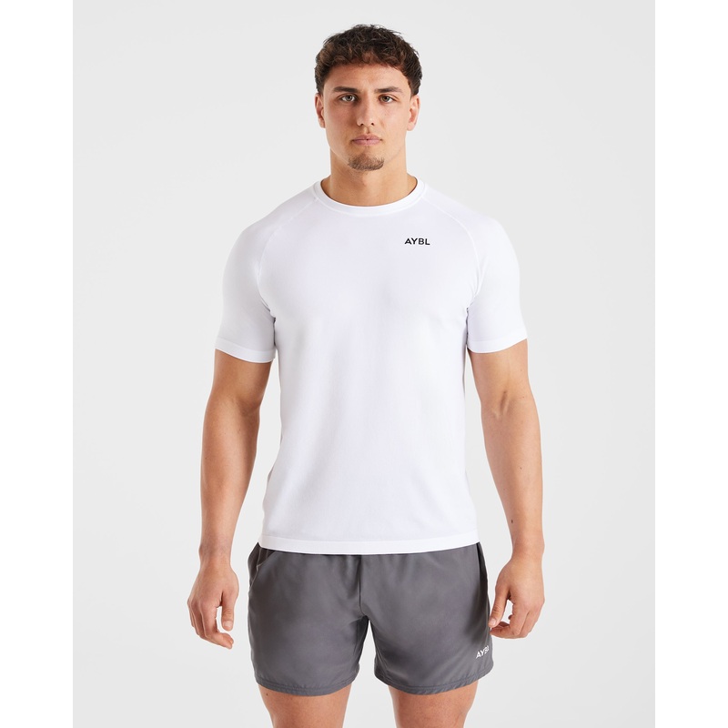 Ascend Seamless T Shirt – White XS