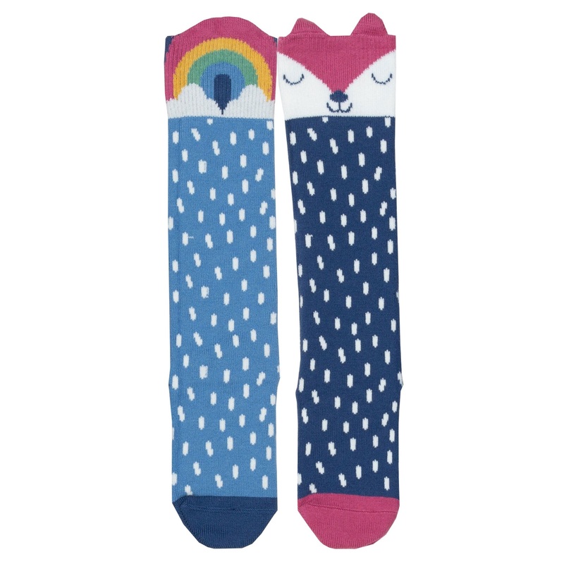 Foxy rainbow socks 0-6 months
