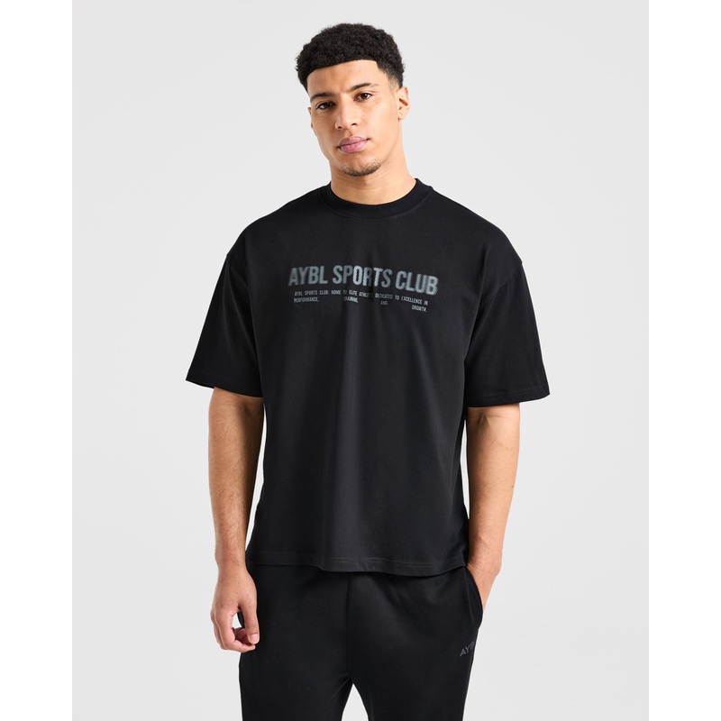 Sports Club Dot Oversized T Shirt – Black XS