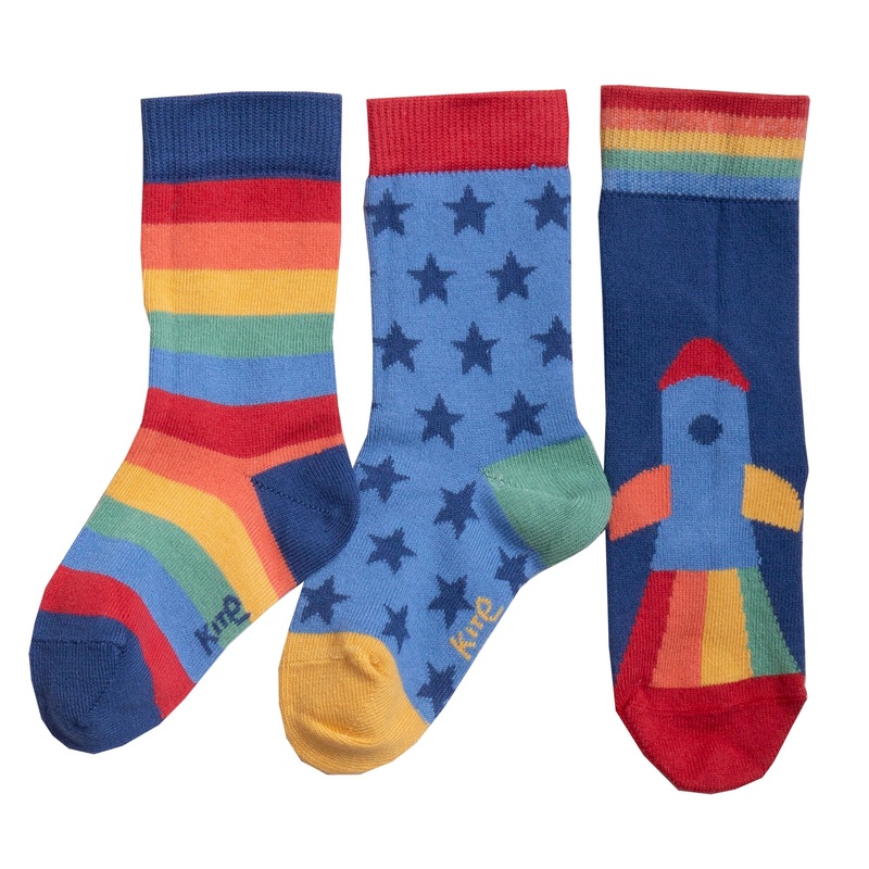 Rainbow rocket socks 0-6 months