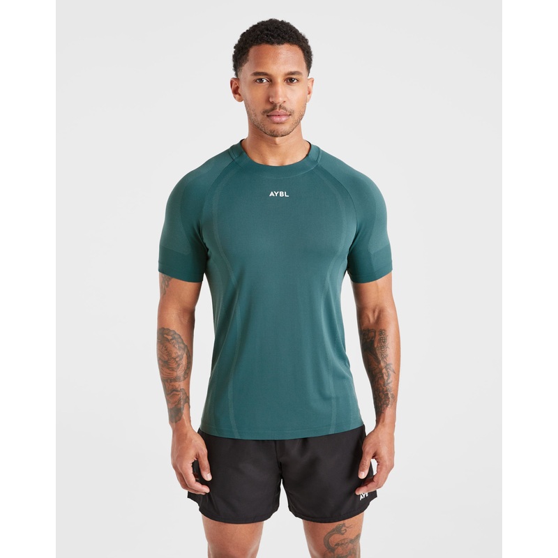 Attain Seamless T Shirt – Pine Forest XS