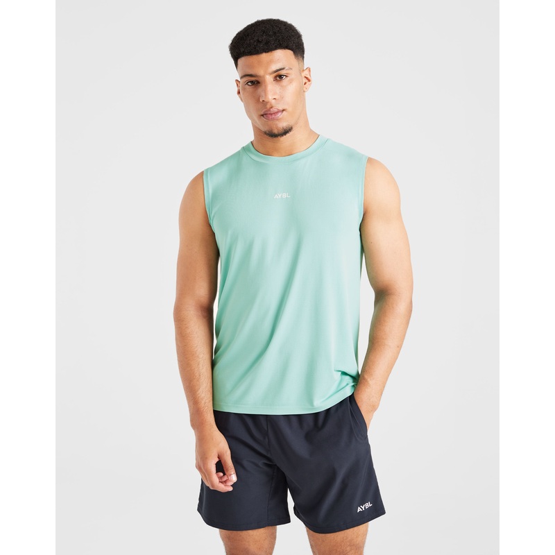 Attain Seamless Vest – Aqua Mint XS