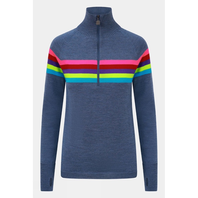 Snow Finel Womens Rainbow Merino Midlayer Top