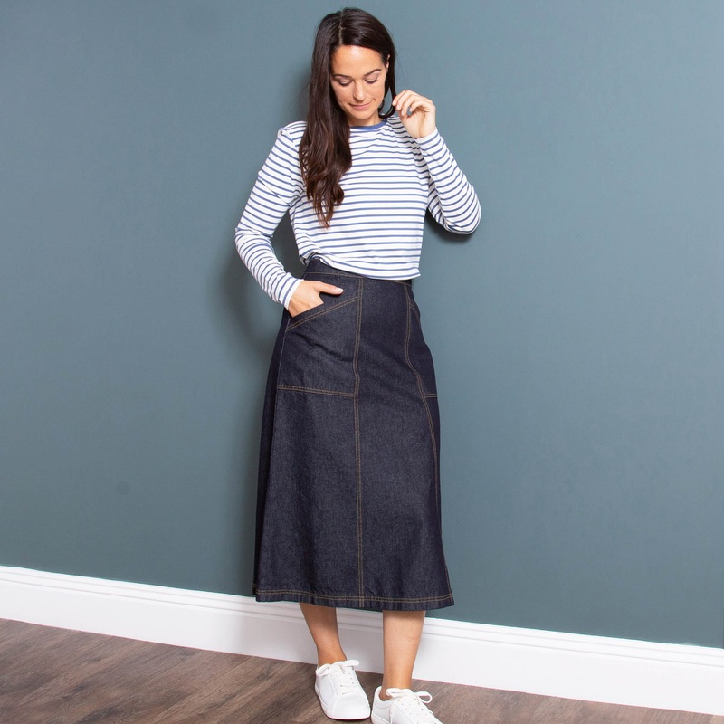 Allington denim skirt 8