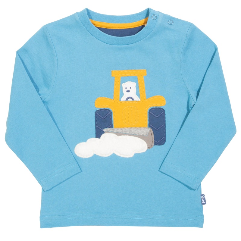 Snow tractor t-shirt 0-3 months