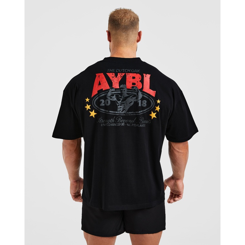 Wesley Vissers X Beyond Limits Oversized T Shirt – Black/Charcoal XS