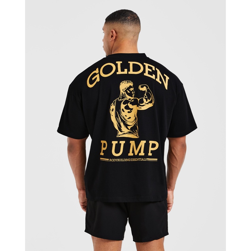 Wesley Vissers X Golden Pump Oversized T Shirt – Black XS