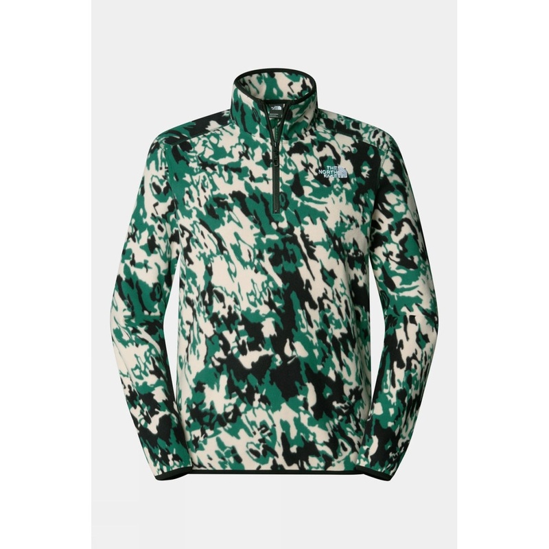 The North Face Mens Glacier Printed Quarter Zip Fleece