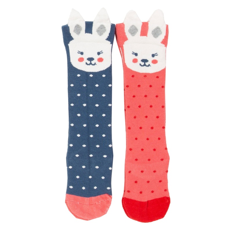 2 pack bunny socks 0-6 months