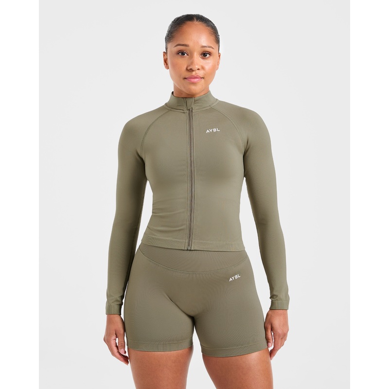 Adapt Seamless Jacket – Muted Olive XS