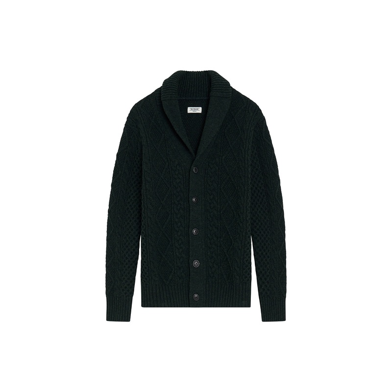 Rannoch Shawl Cardigan Pine Green XS