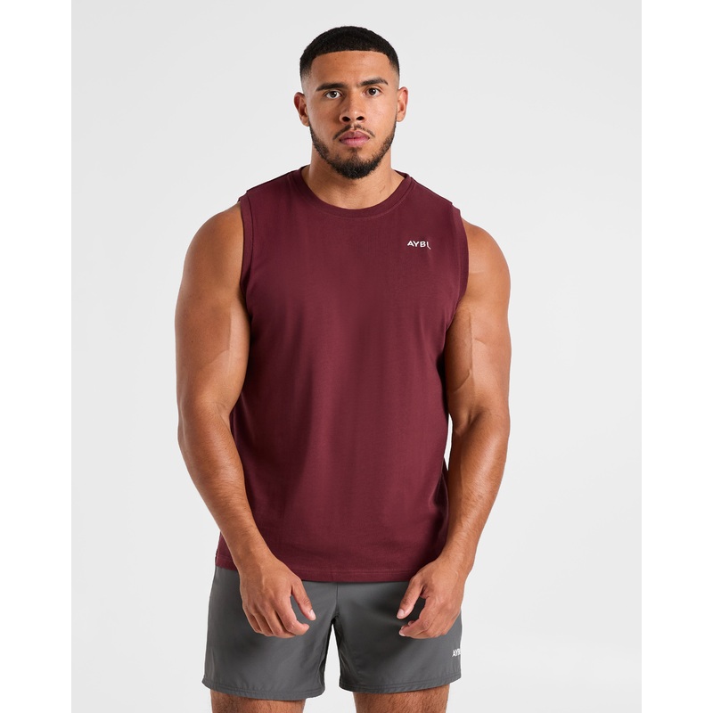 Essential Tank – Port Red XS