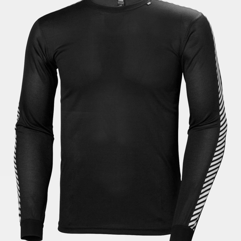 Helly Hansen Mens Stripe Crew Long Sleeve Base Layer Top