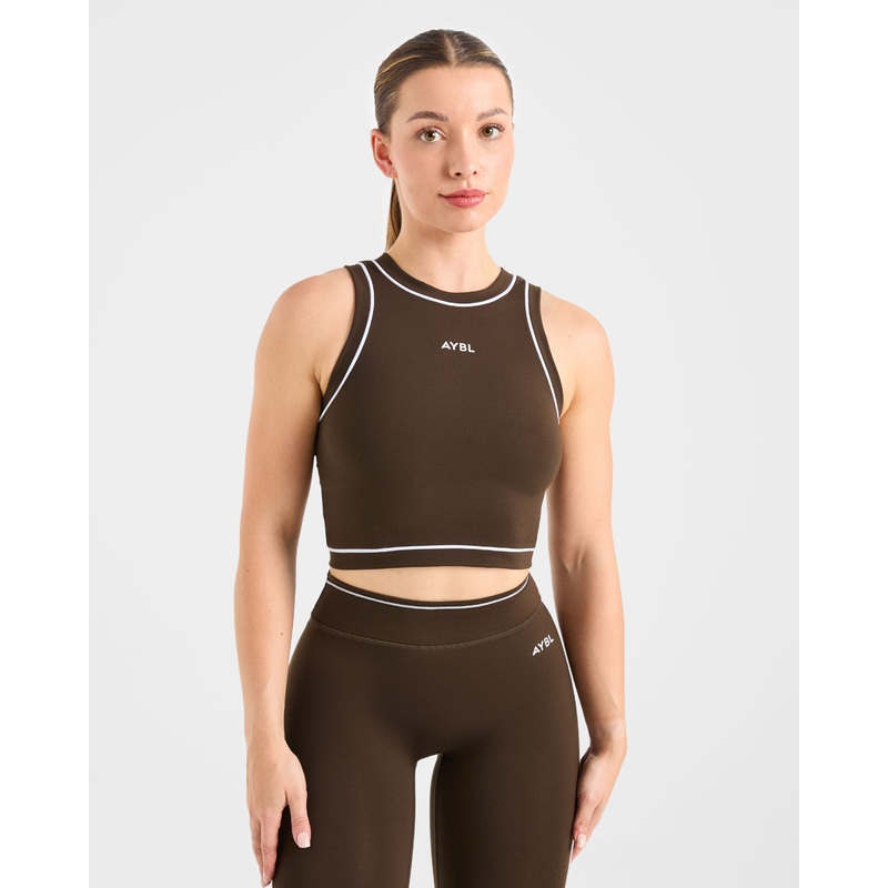 Form Tank Top – Coffee Bean XS