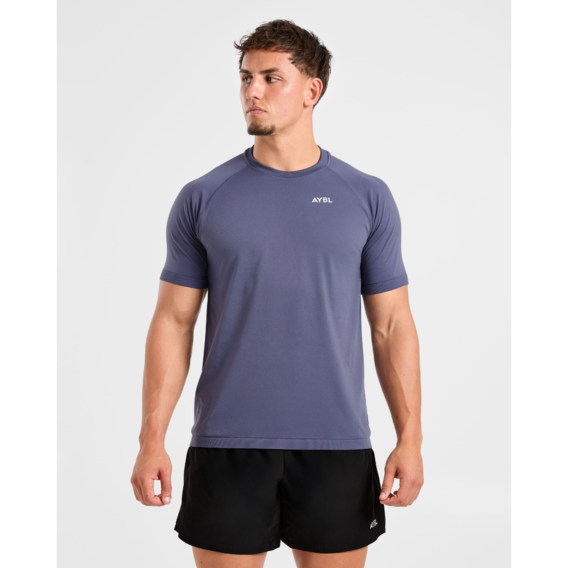 Ascend Seamless T Shirt – Denim Blue XS