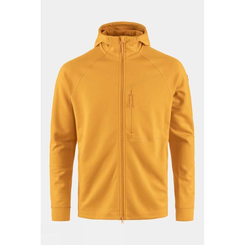 Fjallraven Mens Abisko Grid Hoodie Fleece Jacket