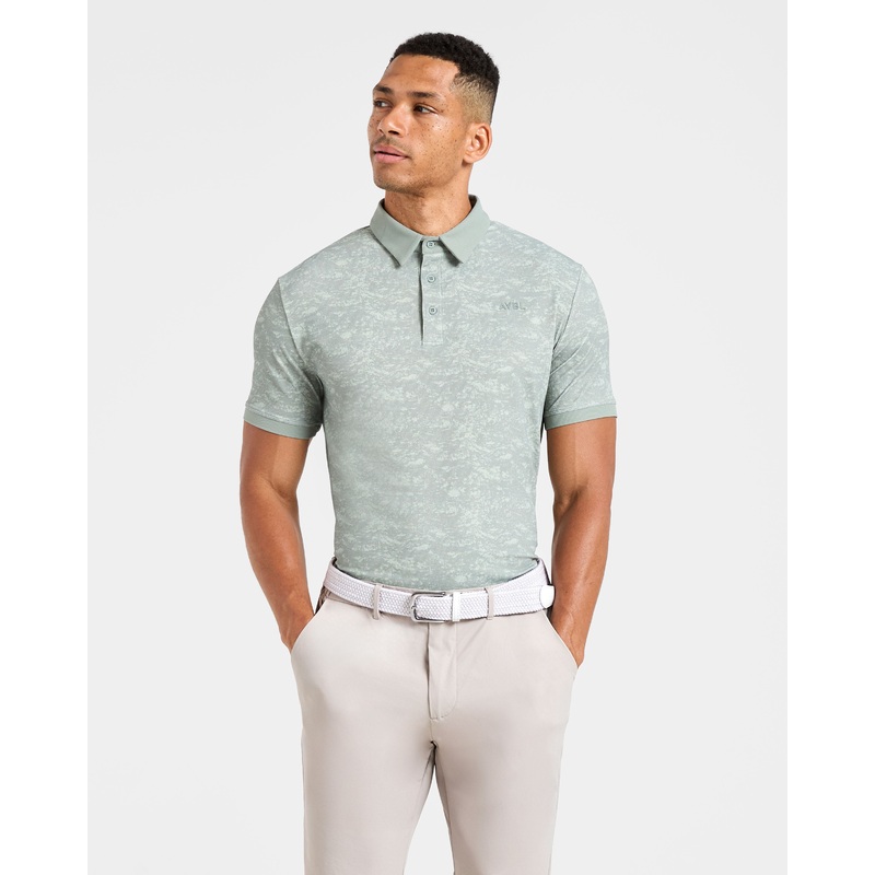 Precision Texture Polo – Deep Washed Sage XS