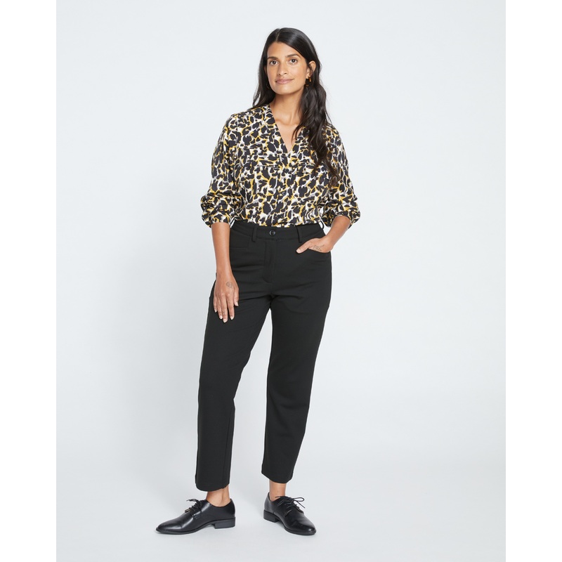 Cigarette Ponte Pants – Black 4XS_00-0 Black