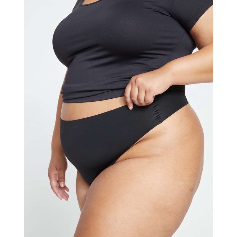 LaserSmooth High Rise Thong – Black 4XS_00-0 Black