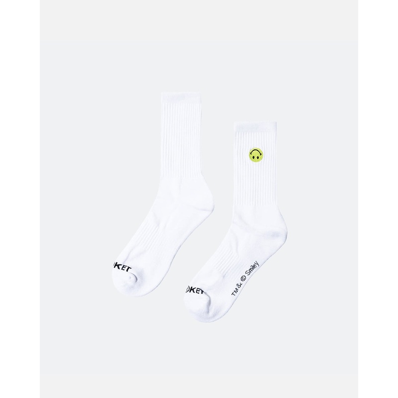 Market X Smiley Grand Slam Socks White ONE