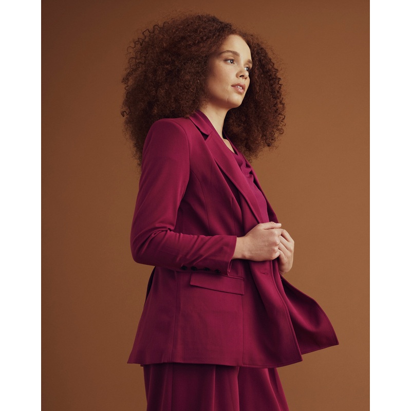 All Day Warren Double Breasted Blazer – Goji Berry 4XS_00-0 Goji Berry