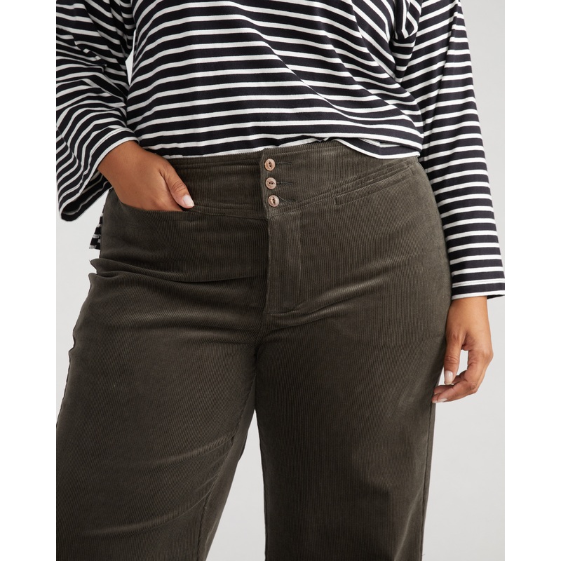 Charlie High Rise Sailor Cords – Nori 00 Nori