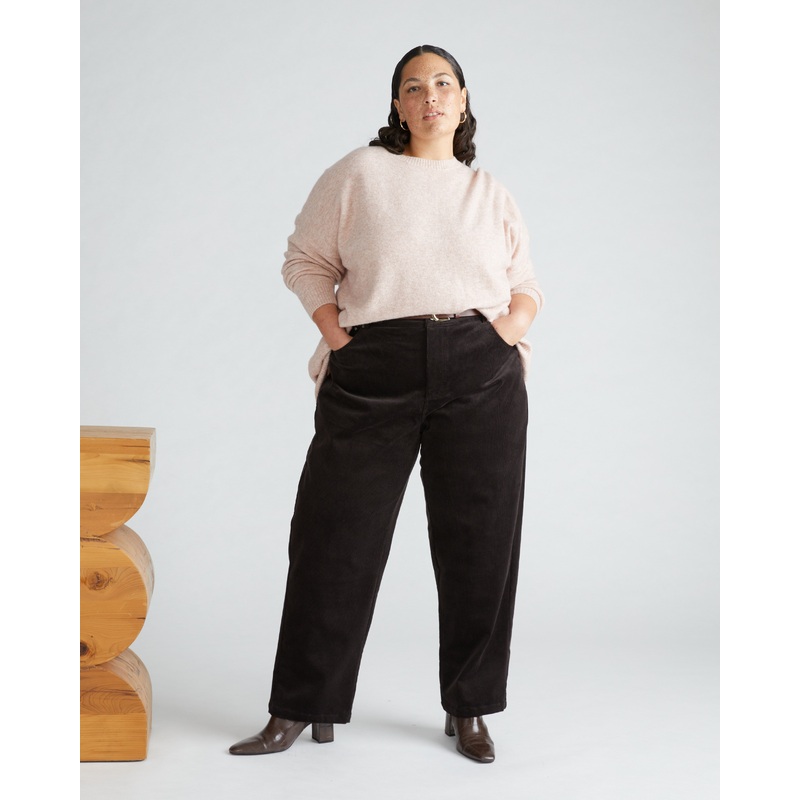 Cassidy High Rise Straight Corduroy Pants – Espresso 00 Espresso