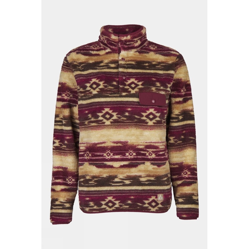 Ayacucho Womens Leiria Printed Snap Half Zip Fleece