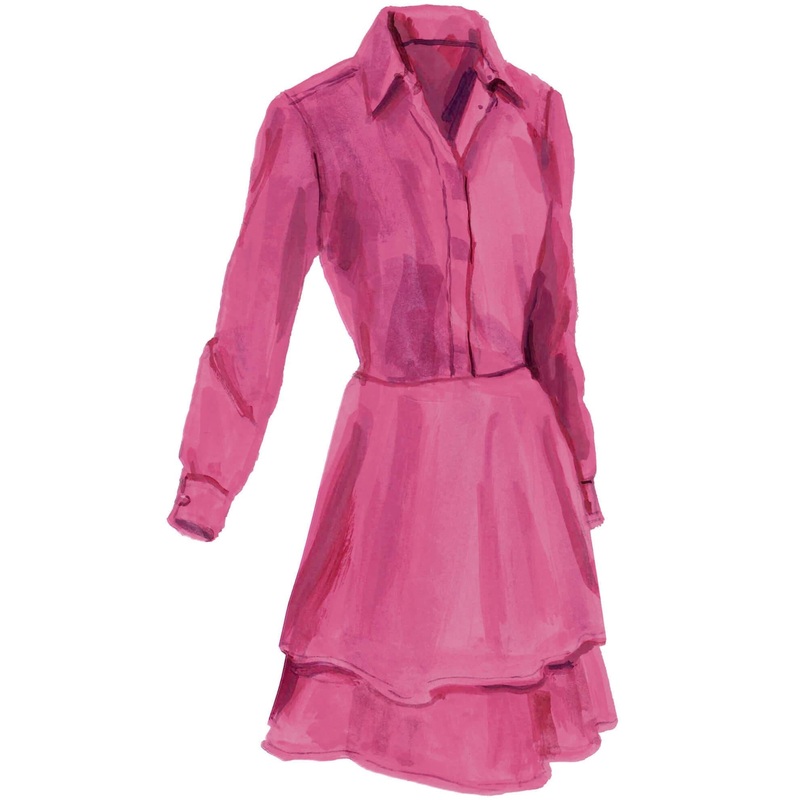 Double Peplum Tunic Berry 2