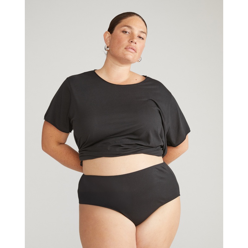 Pima Cotton Full Coverage Briefs – Black 4XS_00-0 Black