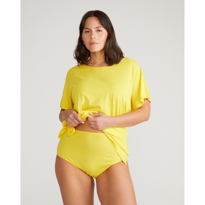 Pima Cotton Full Coverage Briefs – Yellow 4XS_00-0 Yellow