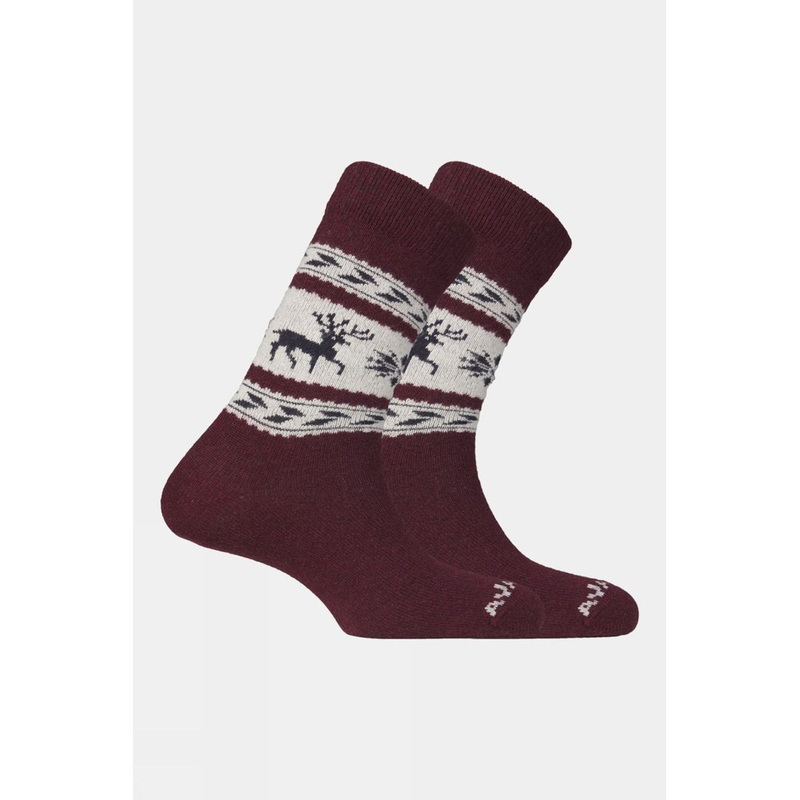 Ayacucho Unisex Cowichan Reindeer Socks