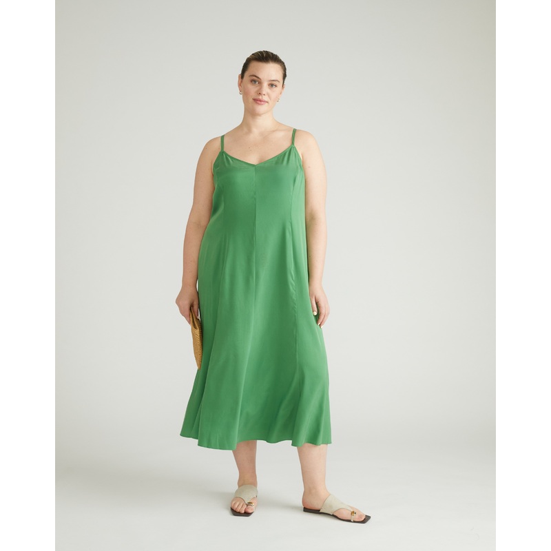 Amber Cooling Cupro Slip Dress – Clover 4XS_00-0 Clover