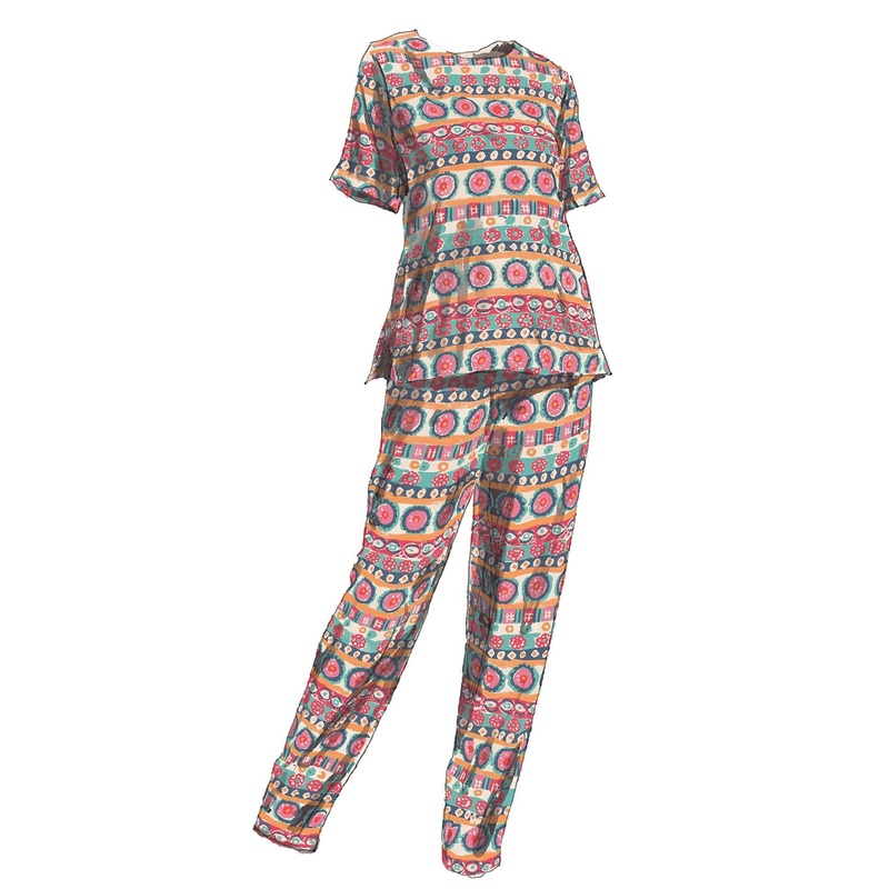 Southwest Road Trip Pants Multicolor X Small