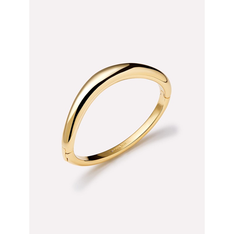 Ana Luisa Gold Bangle Bracelet – Talia S/M