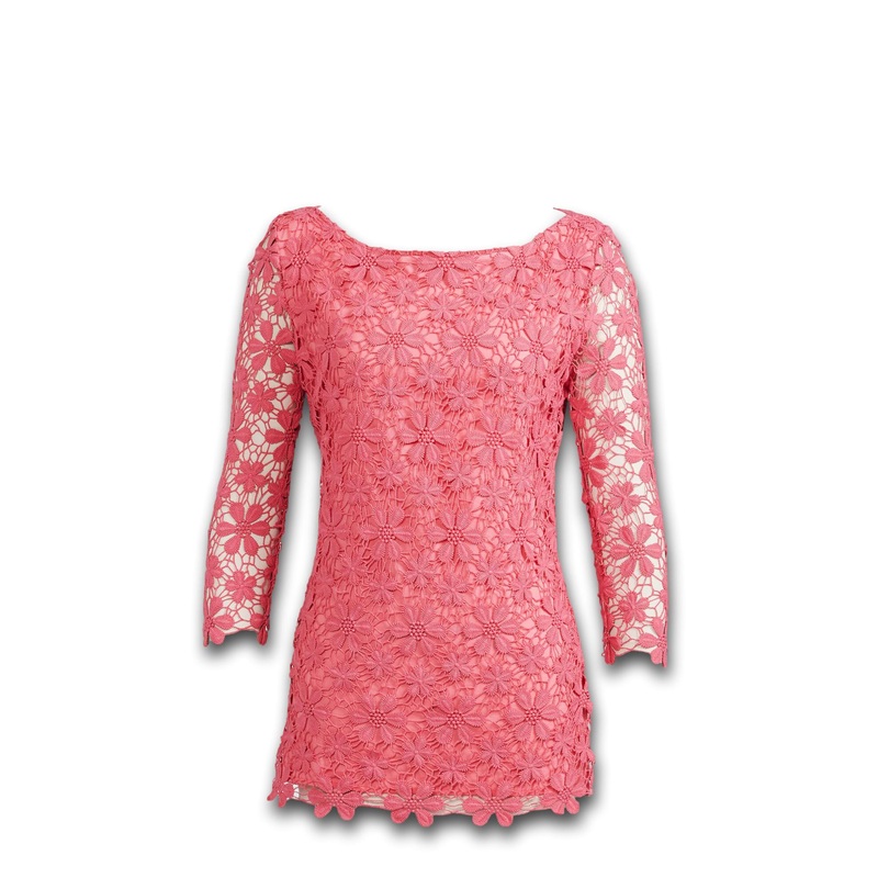 Lace Sweater Rose XX-Small