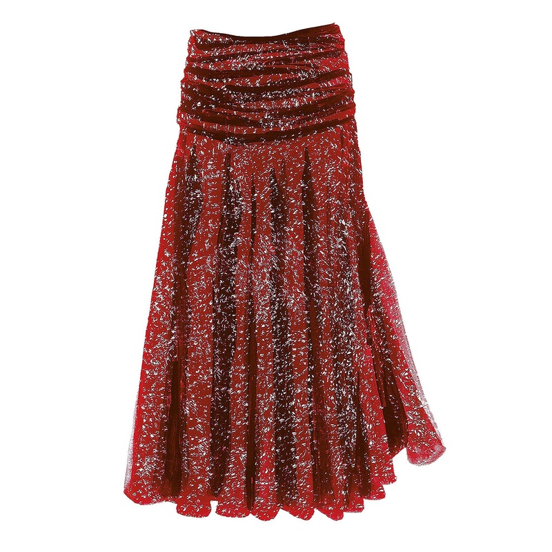 Celestial Skirt Red White 0