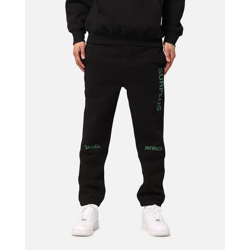 Daniel Patrick Surplus Logo Sweatpants Black/Hunter Green S