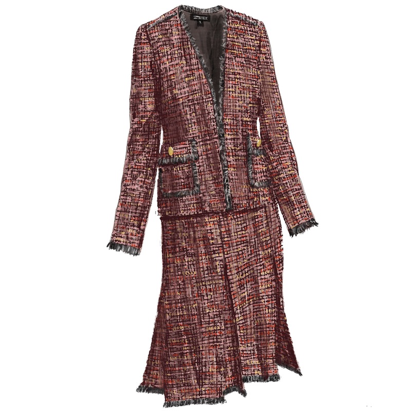 1950s Tweed Jacket Pink Multi 0